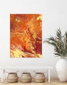 Nomadic Blaze III by Regina Moore on GIANT ART - orange abstract