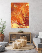 Nomadic Blaze III by Regina Moore on GIANT ART - orange abstract