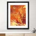 Nomadic Blaze III by Regina Moore on GIANT ART - orange abstract