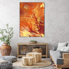 Nomadic Blaze III by Regina Moore on GIANT ART - orange abstract
