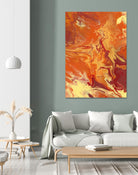 Nomadic Blaze III by Regina Moore on GIANT ART - orange abstract