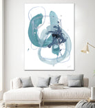 Aqua Orbit II by June Erica Vess on GIANT ART - blue abstract