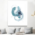 Aqua Orbit II by June Erica Vess on GIANT ART - blue abstract