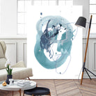 Aqua Orbit IV by June Erica Vess on GIANT ART - blue abstract