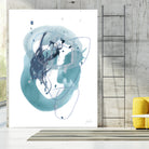 Aqua Orbit IV by June Erica Vess on GIANT ART - blue abstract