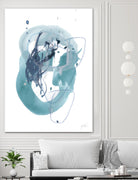 Aqua Orbit IV by June Erica Vess on GIANT ART - blue abstract