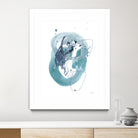 Aqua Orbit IV by June Erica Vess on GIANT ART - blue abstract