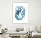 Aqua Orbit IV by June Erica Vess on GIANT ART - blue abstract
