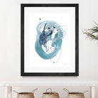 Aqua Orbit IV by June Erica Vess on GIANT ART - blue abstract