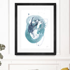 Aqua Orbit IV by June Erica Vess on GIANT ART - blue abstract