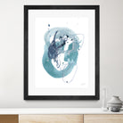 Aqua Orbit IV by June Erica Vess on GIANT ART - blue abstract