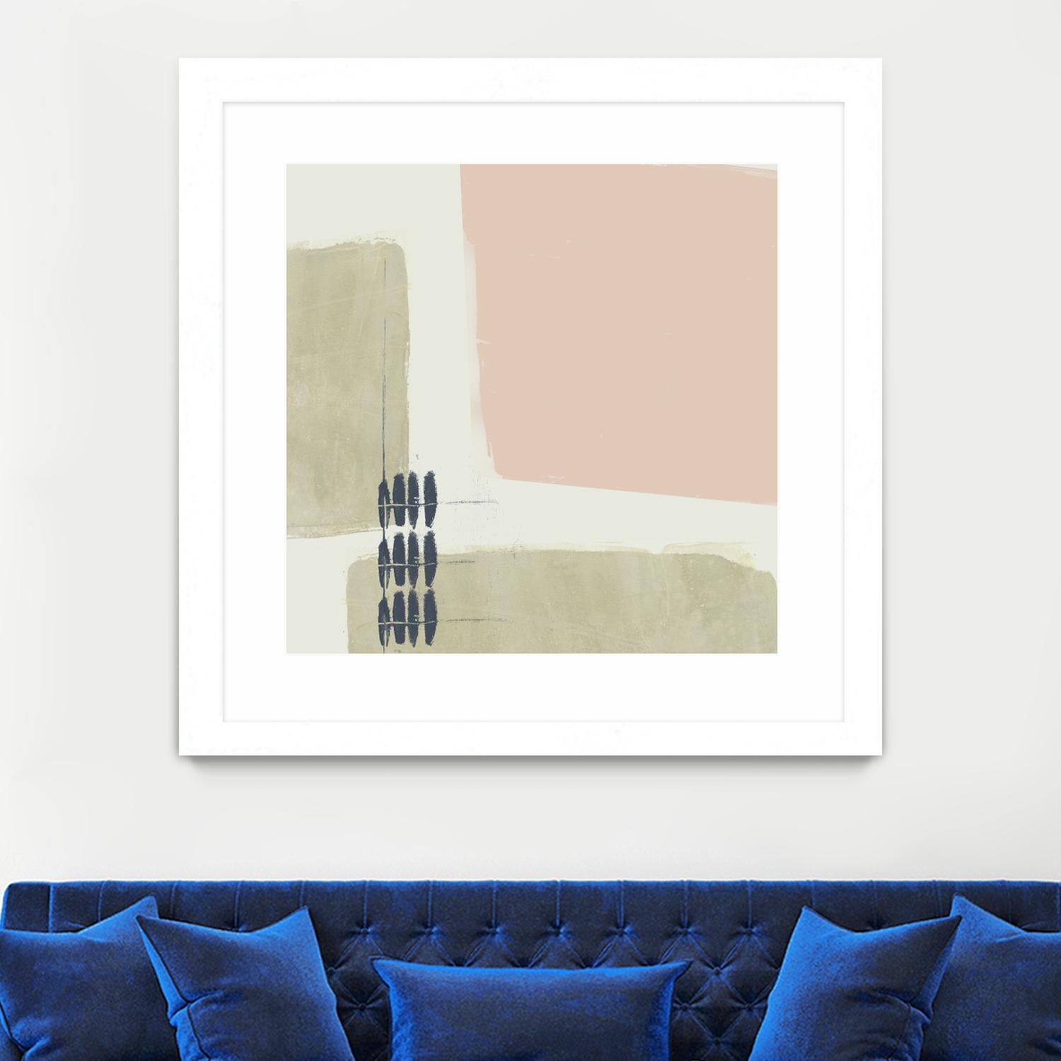 Monotype Abstraction I by Jennifer Goldberger on GIANT ART - pink abstract