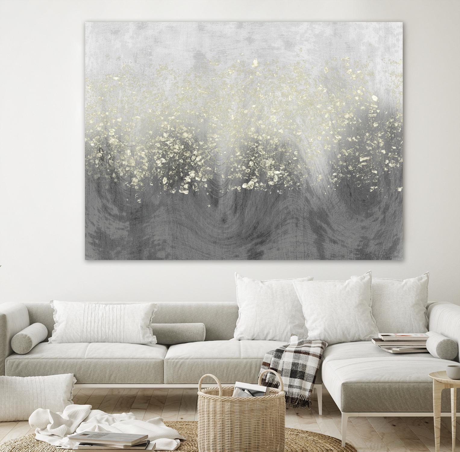 Glitter Swirl I by Jennifer Goldberger on GIANT ART - brown abstract