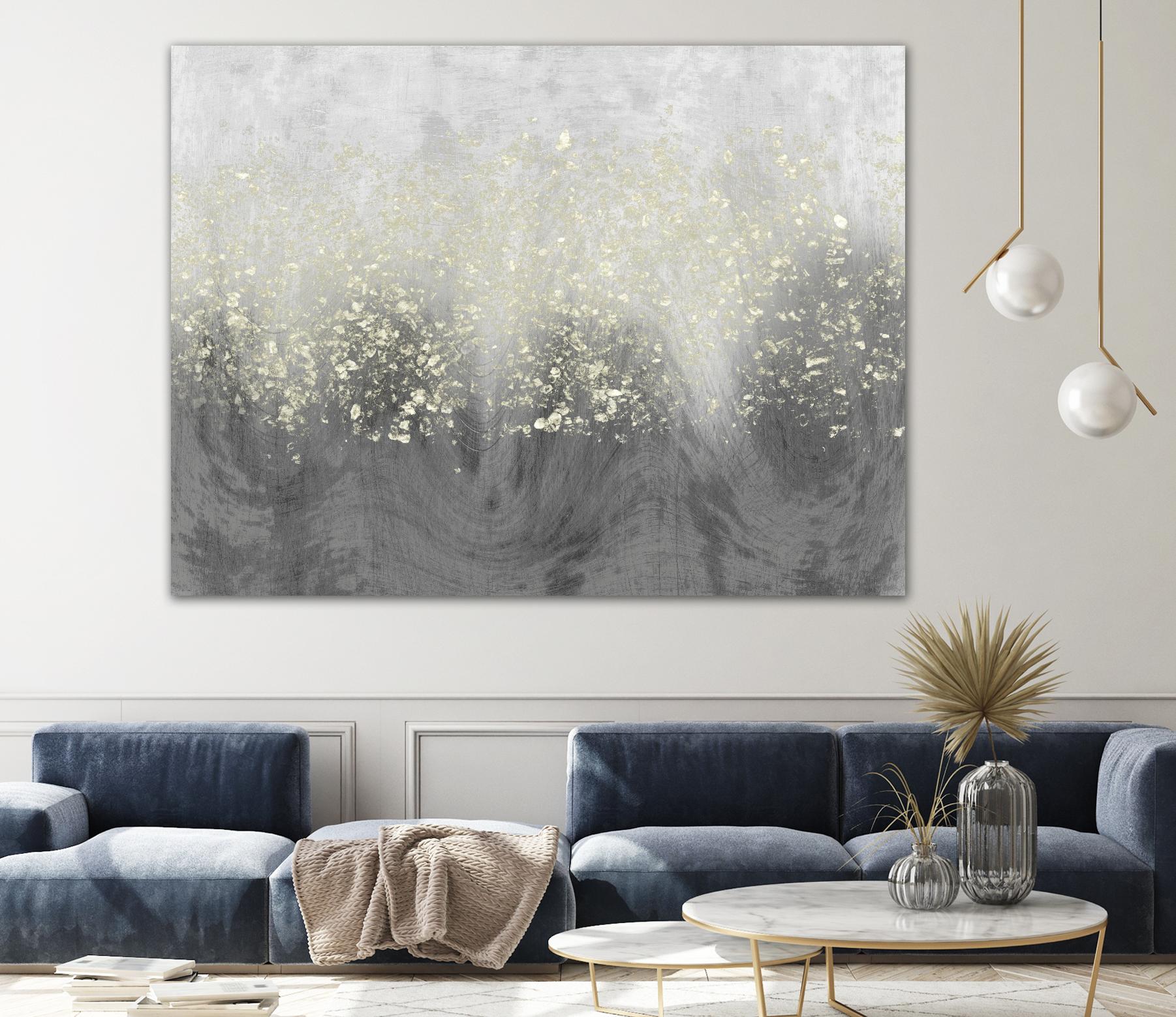 Glitter Swirl I by Jennifer Goldberger on GIANT ART - brown abstract