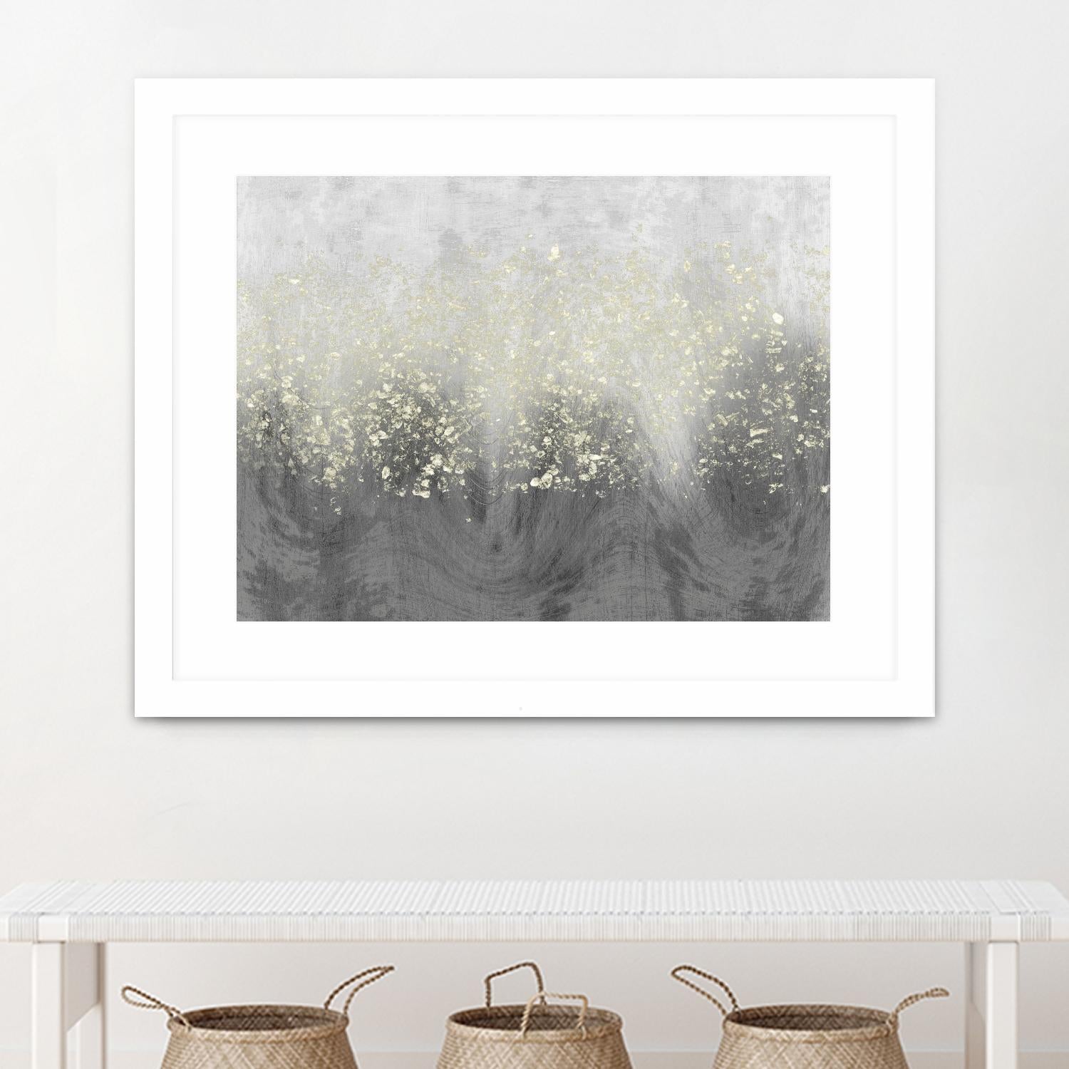 Glitter Swirl I by Jennifer Goldberger on GIANT ART - brown abstract