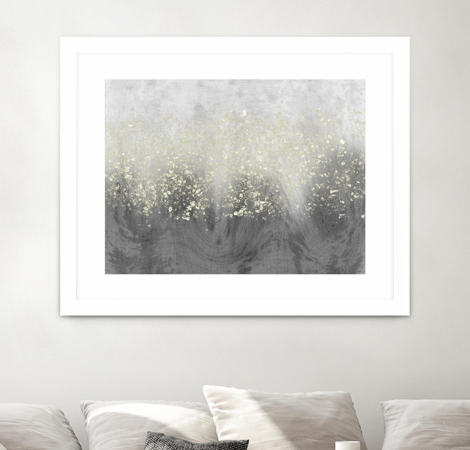 Glitter Swirl I by Jennifer Goldberger on GIANT ART - brown abstract