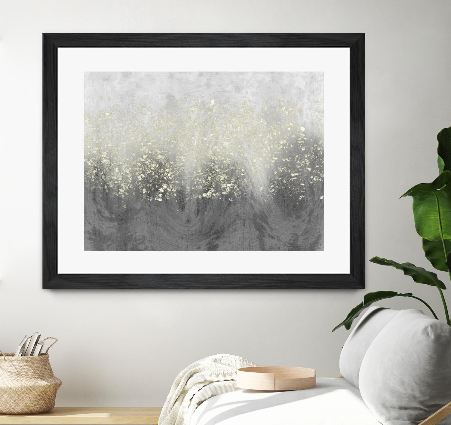 Glitter Swirl I by Jennifer Goldberger on GIANT ART - brown abstract