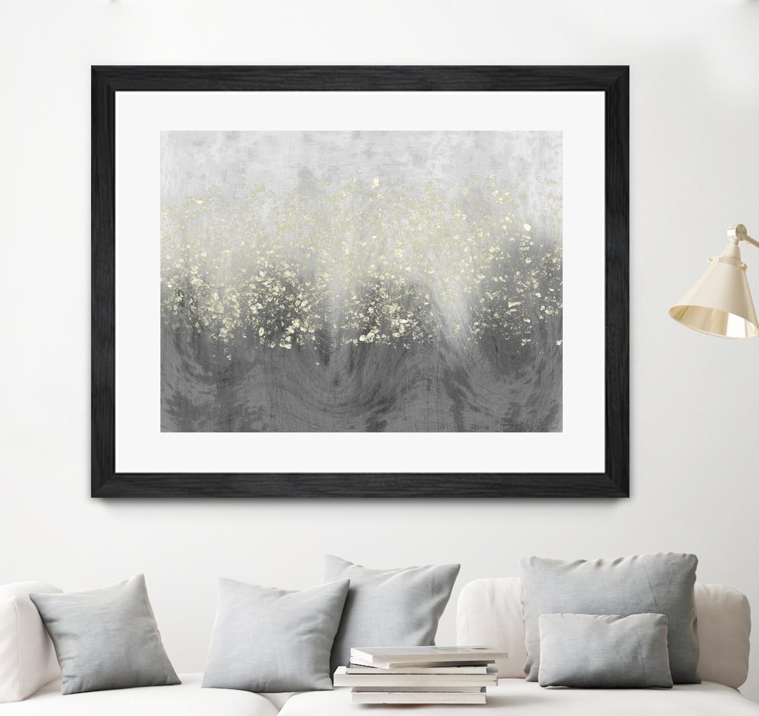 Glitter Swirl I by Jennifer Goldberger on GIANT ART - brown abstract