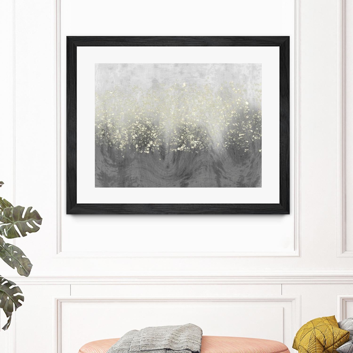 Glitter Swirl I by Jennifer Goldberger on GIANT ART - brown abstract