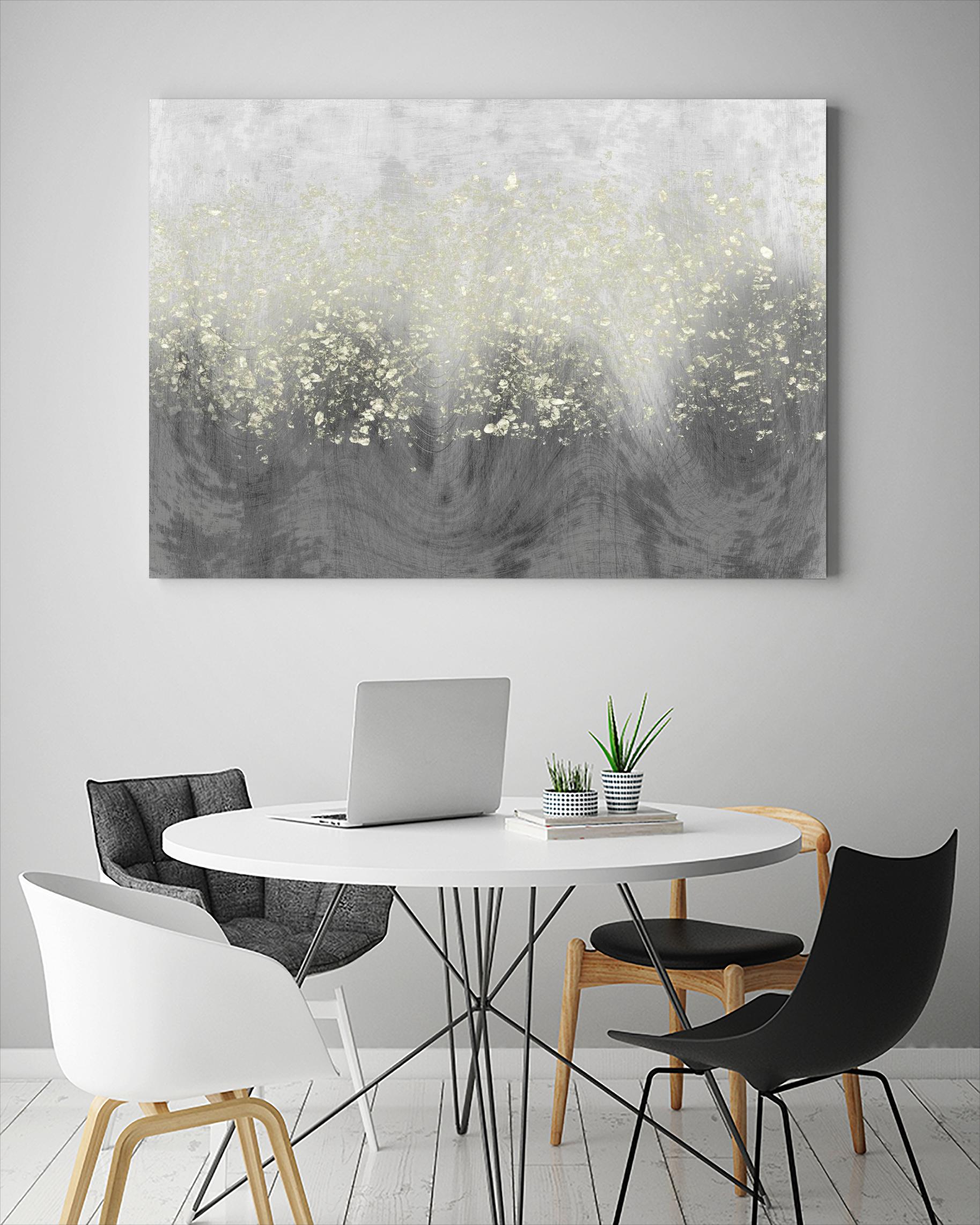 Glitter Swirl I by Jennifer Goldberger on GIANT ART - brown abstract