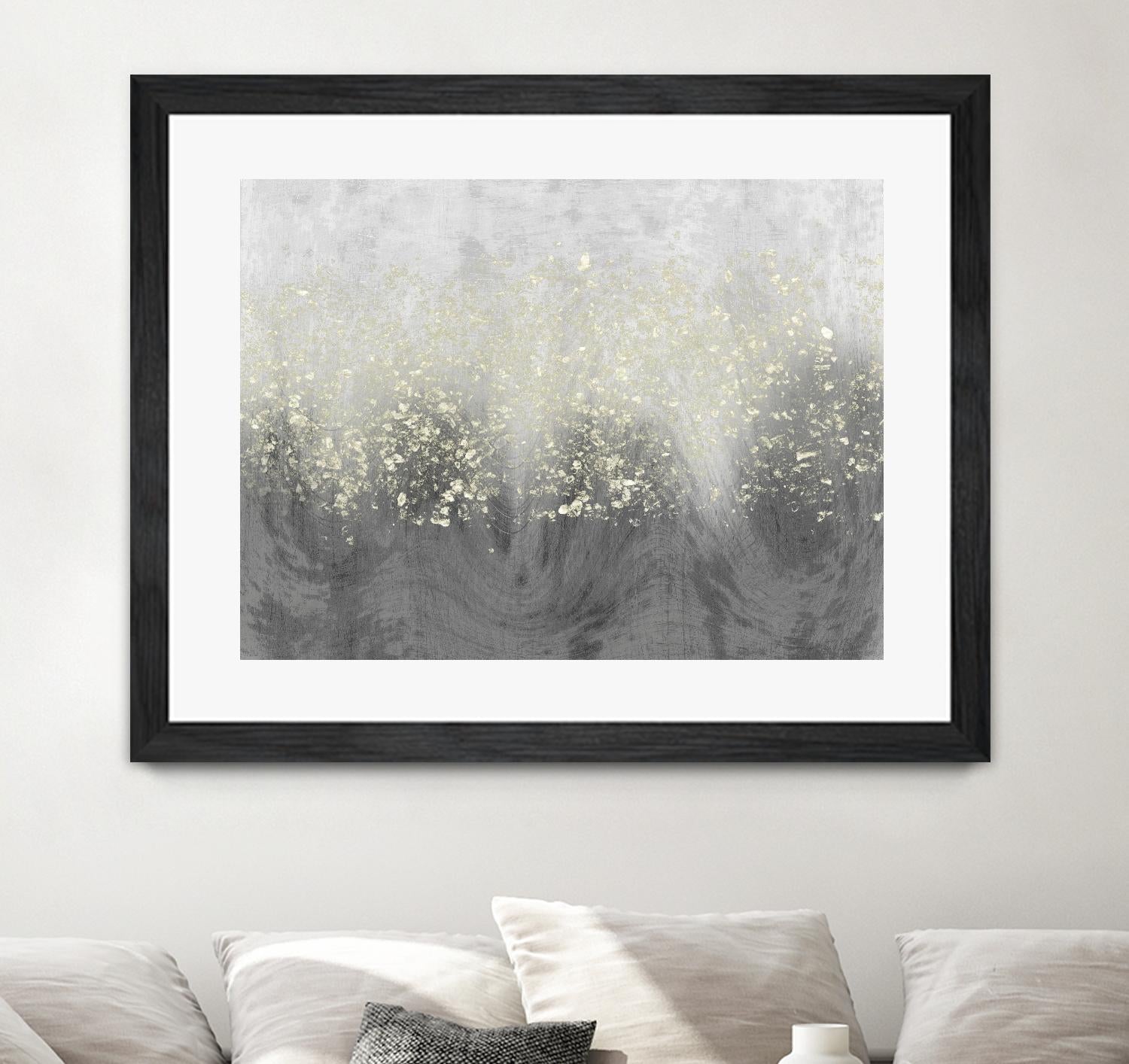 Glitter Swirl I by Jennifer Goldberger on GIANT ART - brown abstract