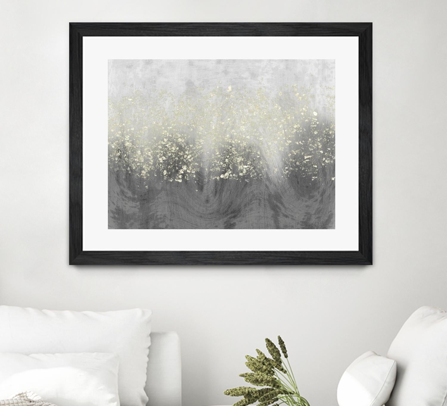 Glitter Swirl I by Jennifer Goldberger on GIANT ART - brown abstract