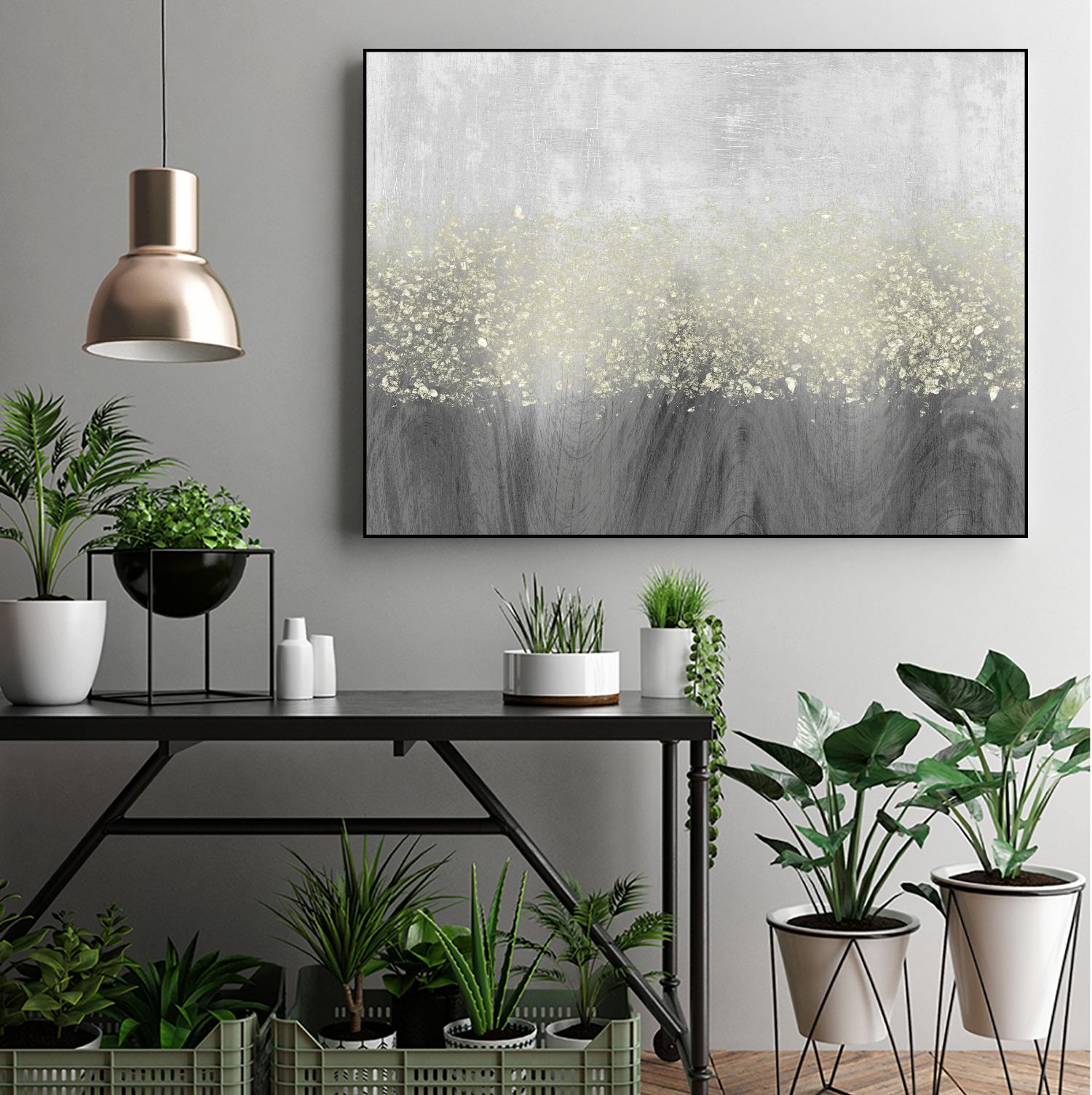 Glitter Swirl II by Jennifer Goldberger on GIANT ART - brown abstract