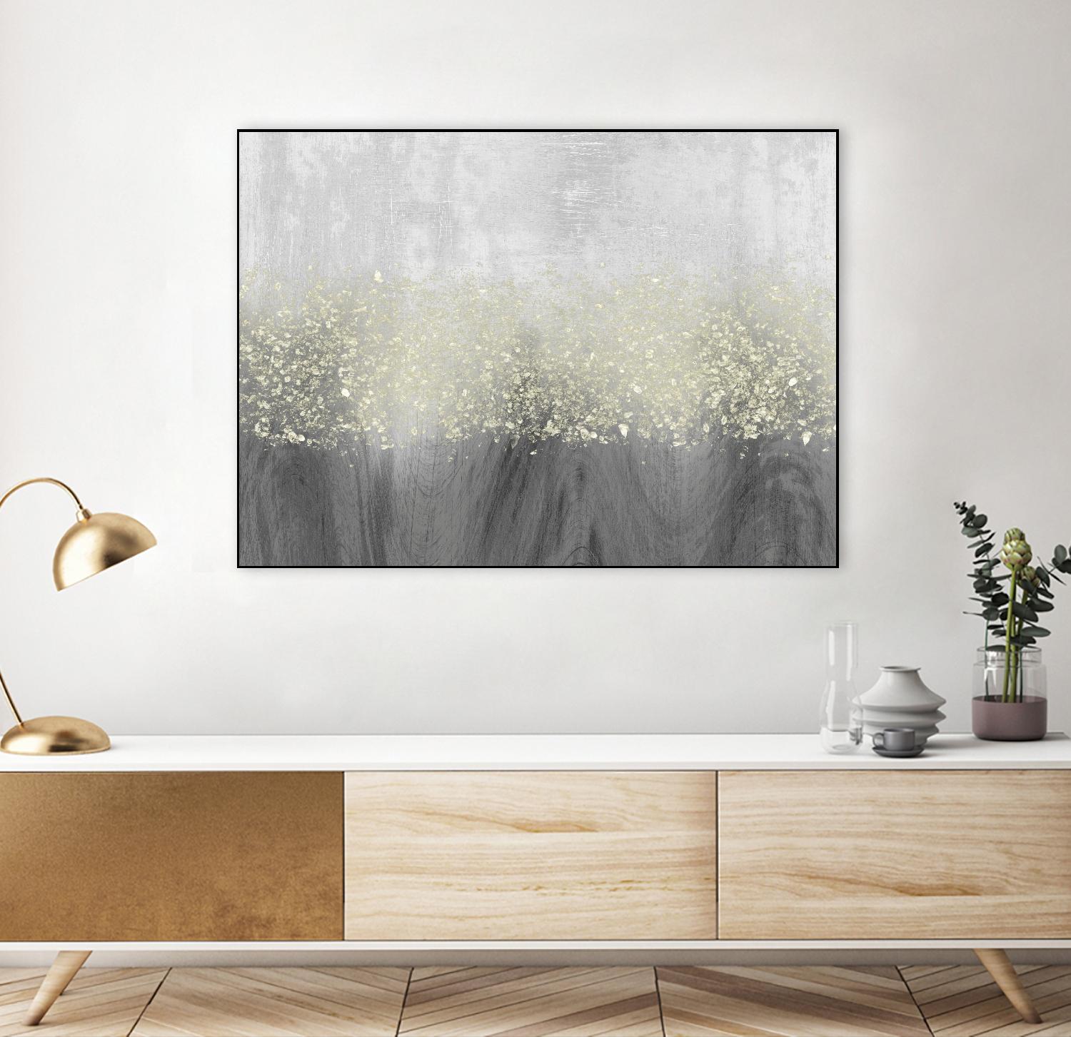 Glitter Swirl II by Jennifer Goldberger on GIANT ART - brown abstract