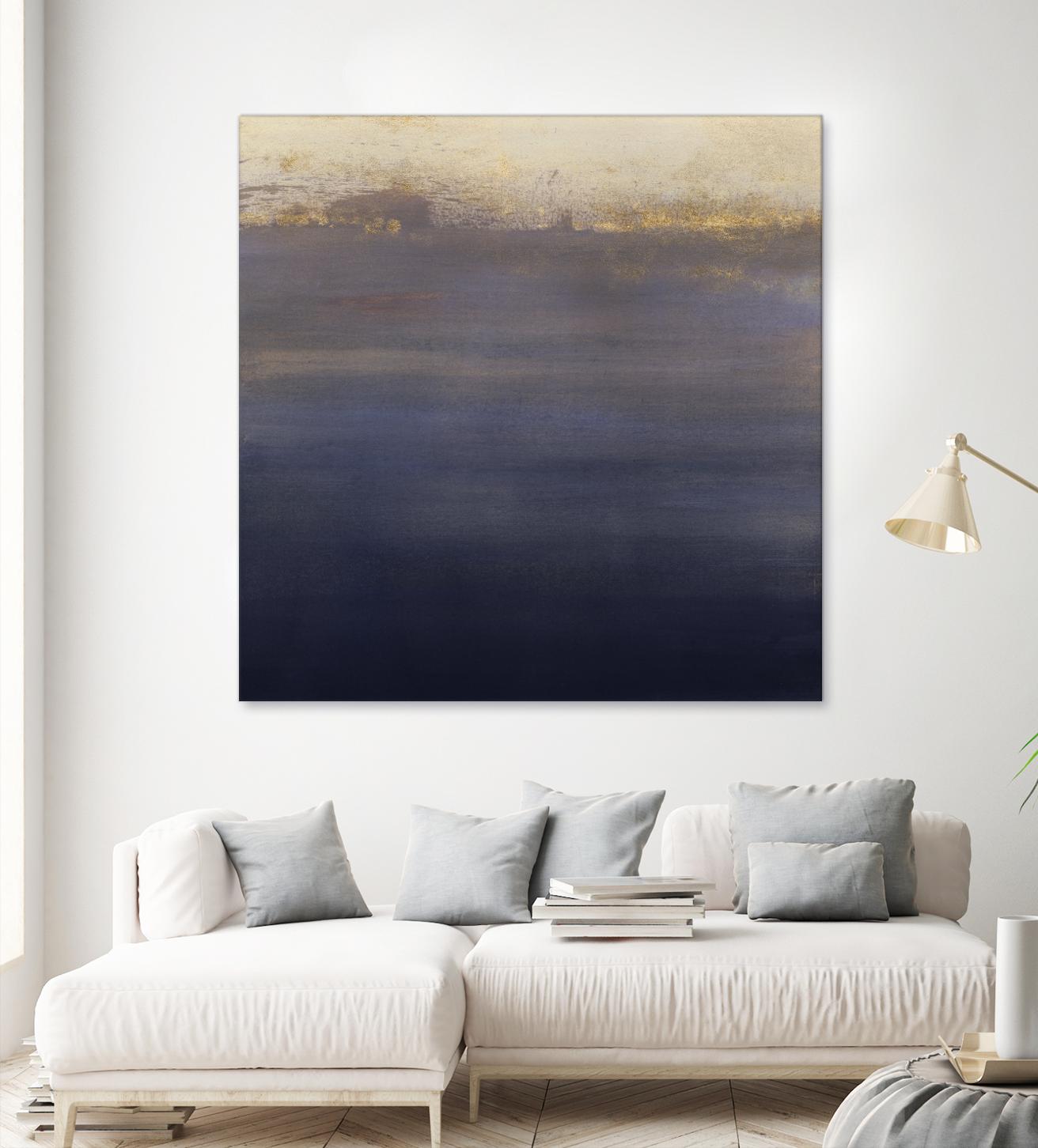 Indigo Sundown I by Victoria Borges on GIANT ART - pink abstract