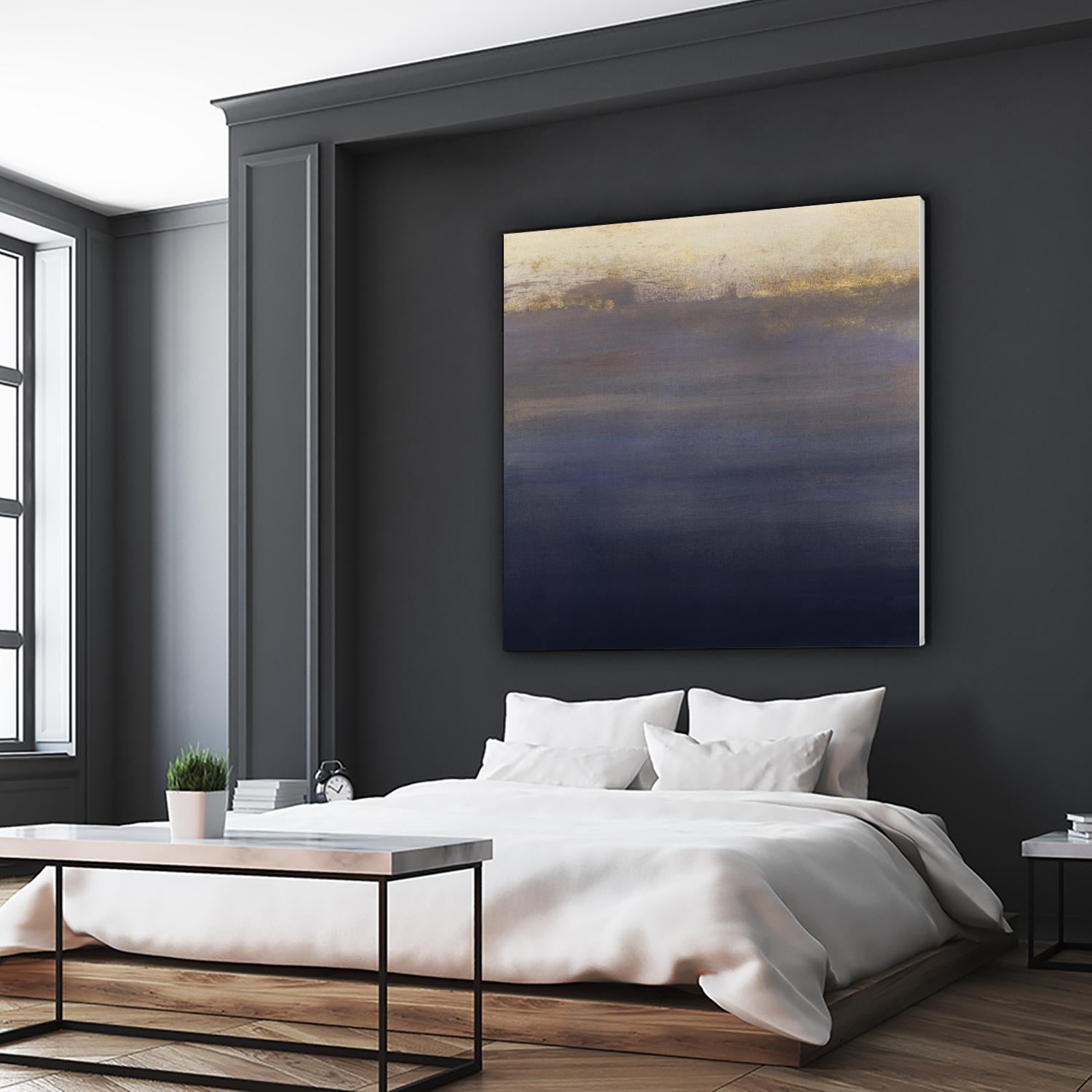 Indigo Sundown I by Victoria Borges on GIANT ART - pink abstract