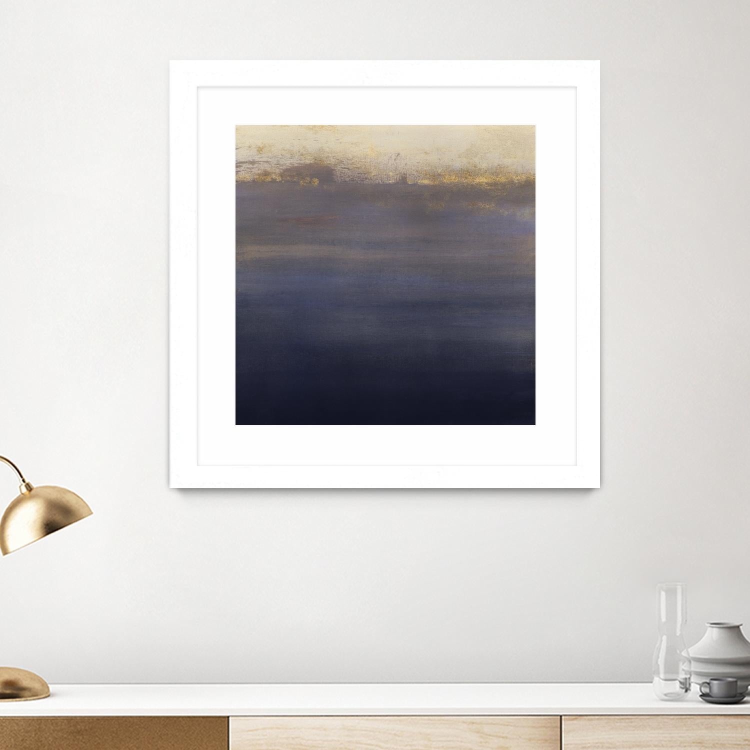 Indigo Sundown I by Victoria Borges on GIANT ART - pink abstract