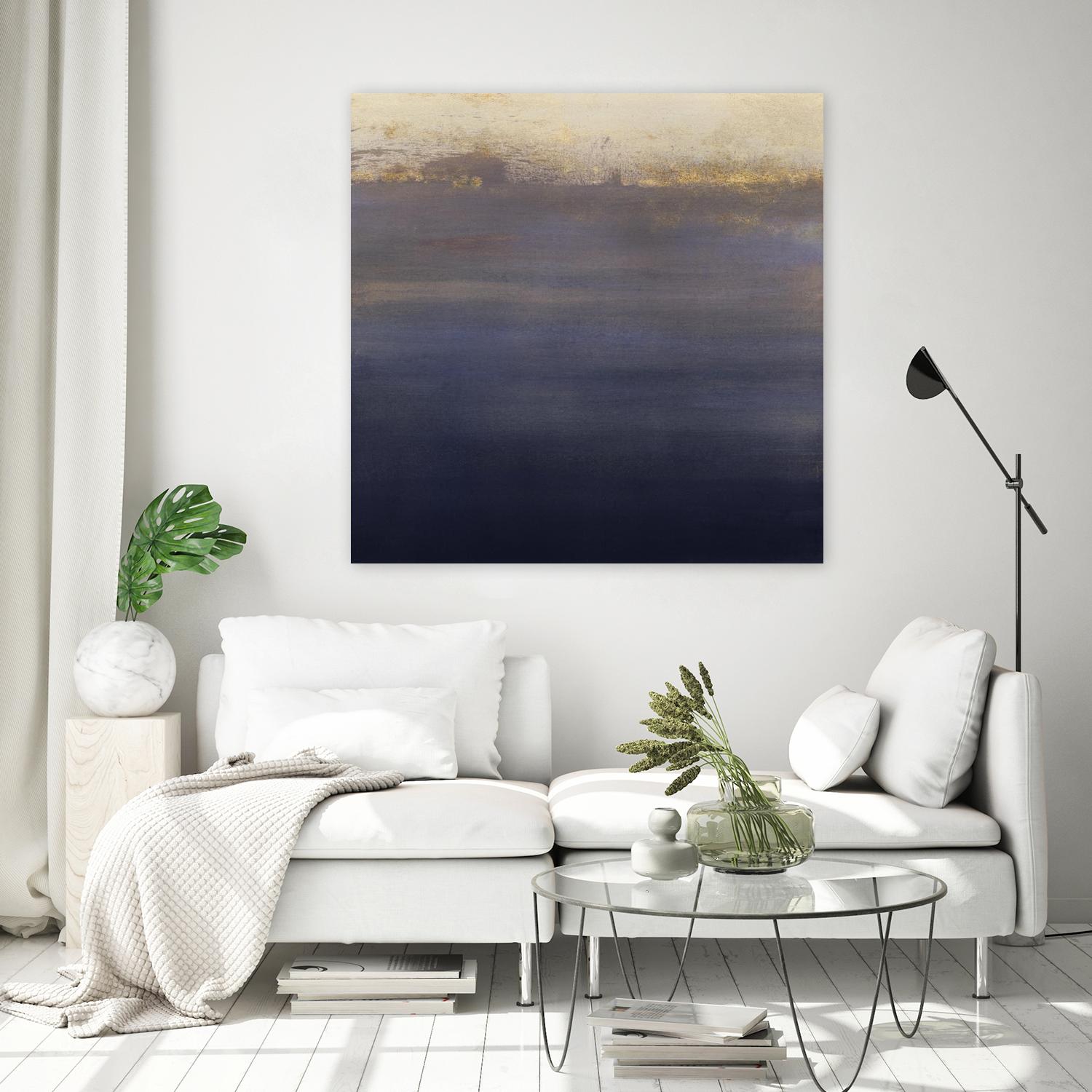 Indigo Sundown I by Victoria Borges on GIANT ART - pink abstract