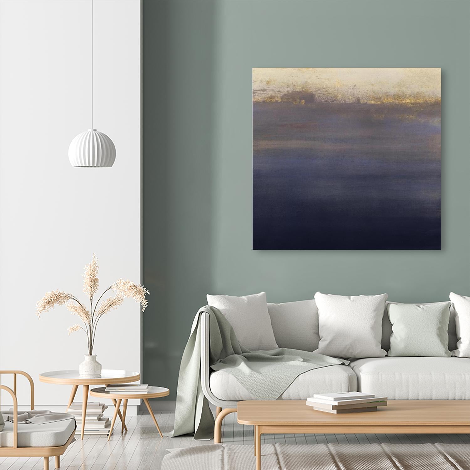 Indigo Sundown I by Victoria Borges on GIANT ART - pink abstract