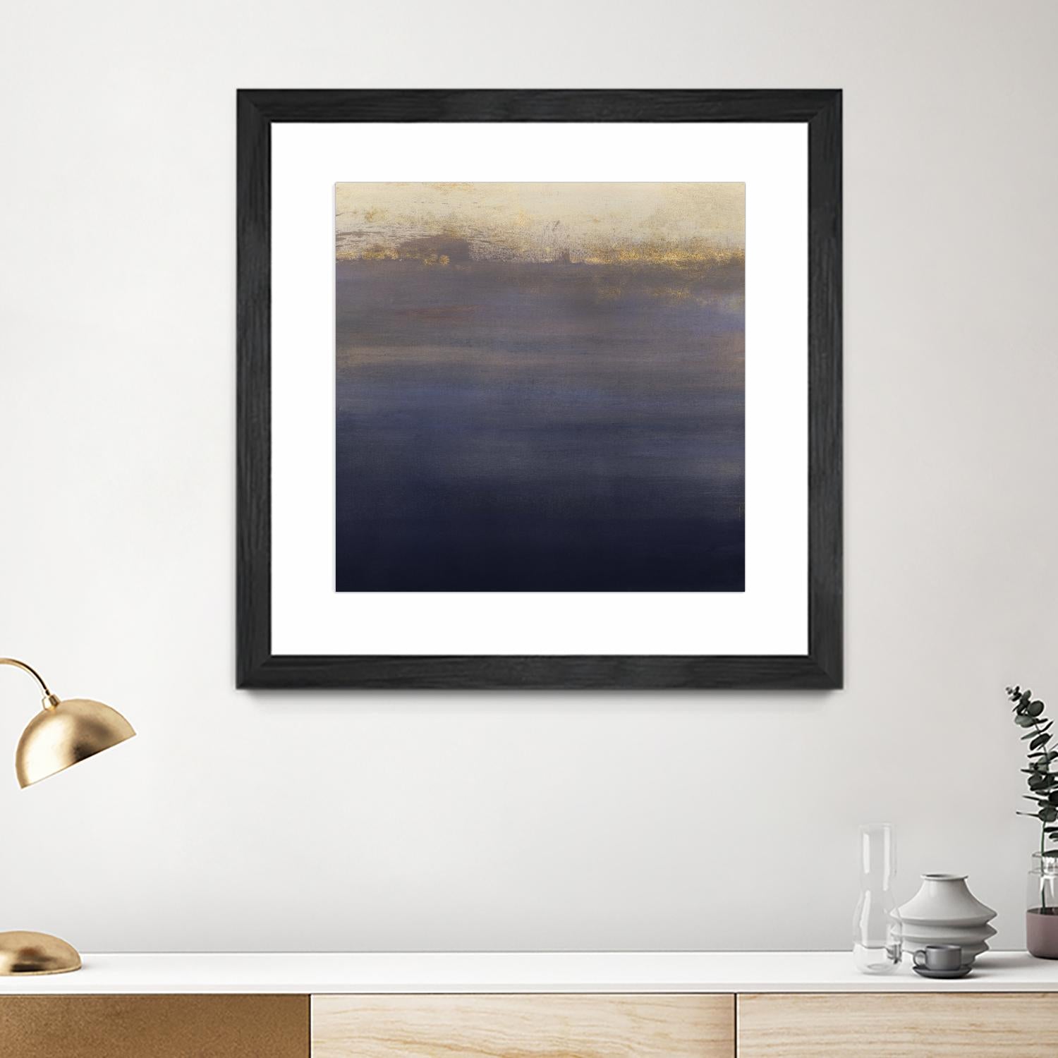 Indigo Sundown I by Victoria Borges on GIANT ART - pink abstract