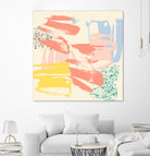 Retro Op II by Jennifer Goldberger on GIANT ART - pink abstract