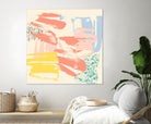 Retro Op II by Jennifer Goldberger on GIANT ART - pink abstract