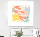 Retro Op II by Jennifer Goldberger on GIANT ART - pink abstract