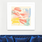 Retro Op II by Jennifer Goldberger on GIANT ART - pink abstract