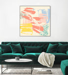Retro Op II by Jennifer Goldberger on GIANT ART - pink abstract
