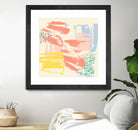 Retro Op II by Jennifer Goldberger on GIANT ART - pink abstract