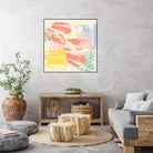 Retro Op II by Jennifer Goldberger on GIANT ART - pink abstract