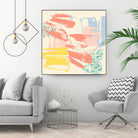 Retro Op II by Jennifer Goldberger on GIANT ART - pink abstract