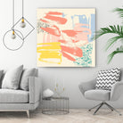 Retro Op II by Jennifer Goldberger on GIANT ART - pink abstract
