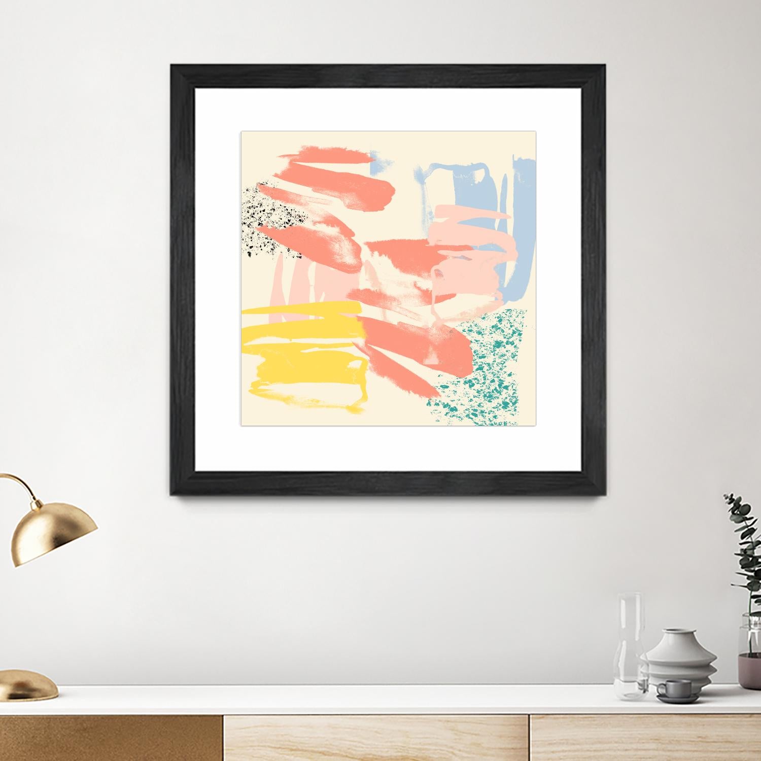 Retro Op II by Jennifer Goldberger on GIANT ART - pink abstract