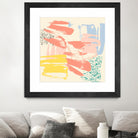 Retro Op II by Jennifer Goldberger on GIANT ART - pink abstract