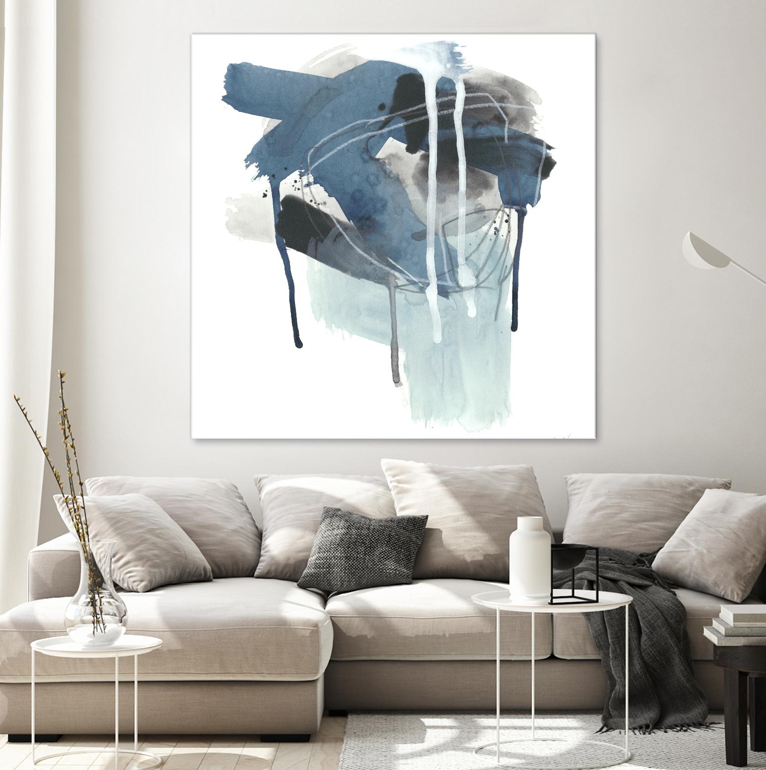 Incidental Indigo III by June Erica Vess on GIANT ART - blue abstract