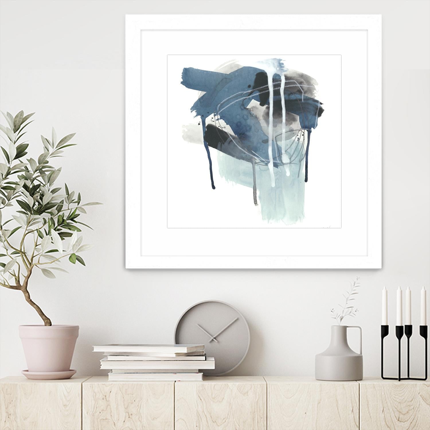 Incidental Indigo III by June Erica Vess on GIANT ART - blue abstract