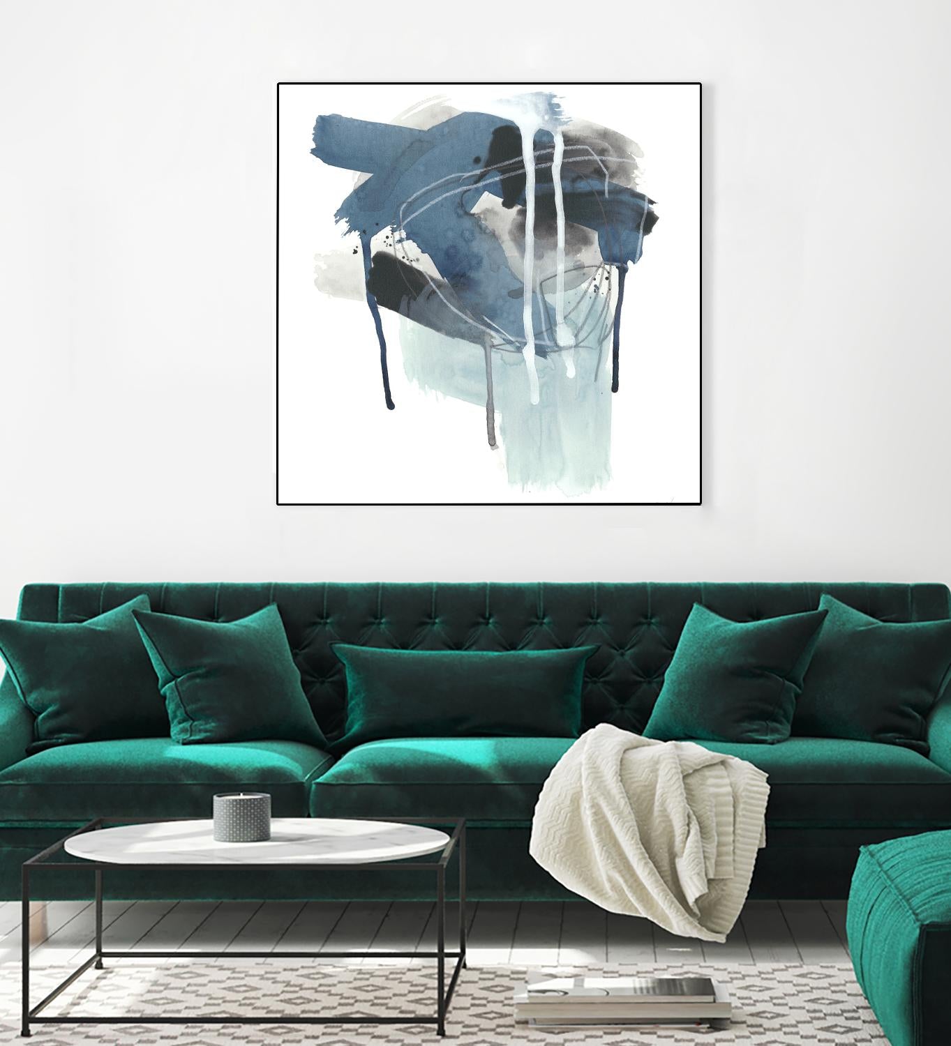 Incidental Indigo III by June Erica Vess on GIANT ART - blue abstract