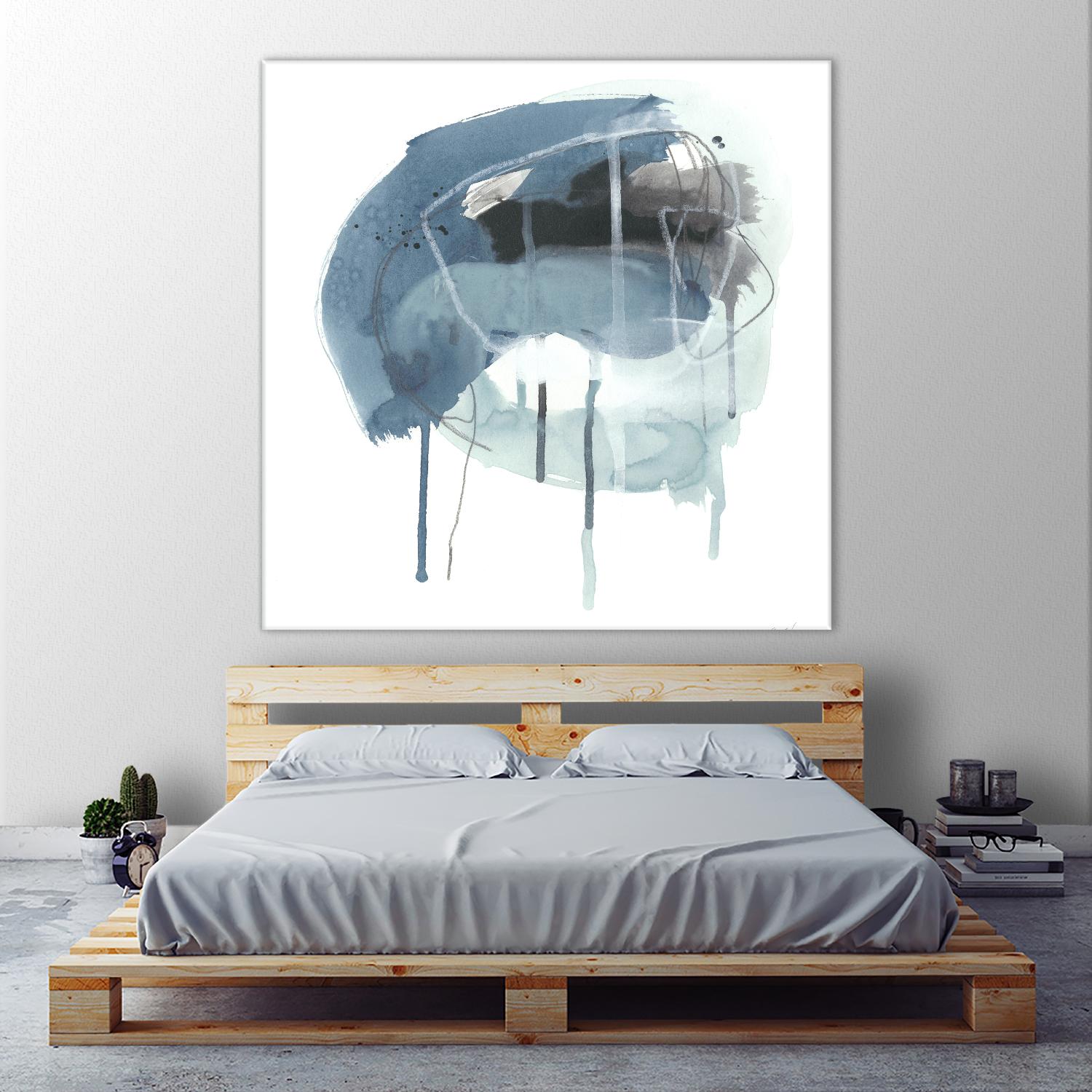 Incidental Indigo IV by June Erica Vess on GIANT ART - blue abstract