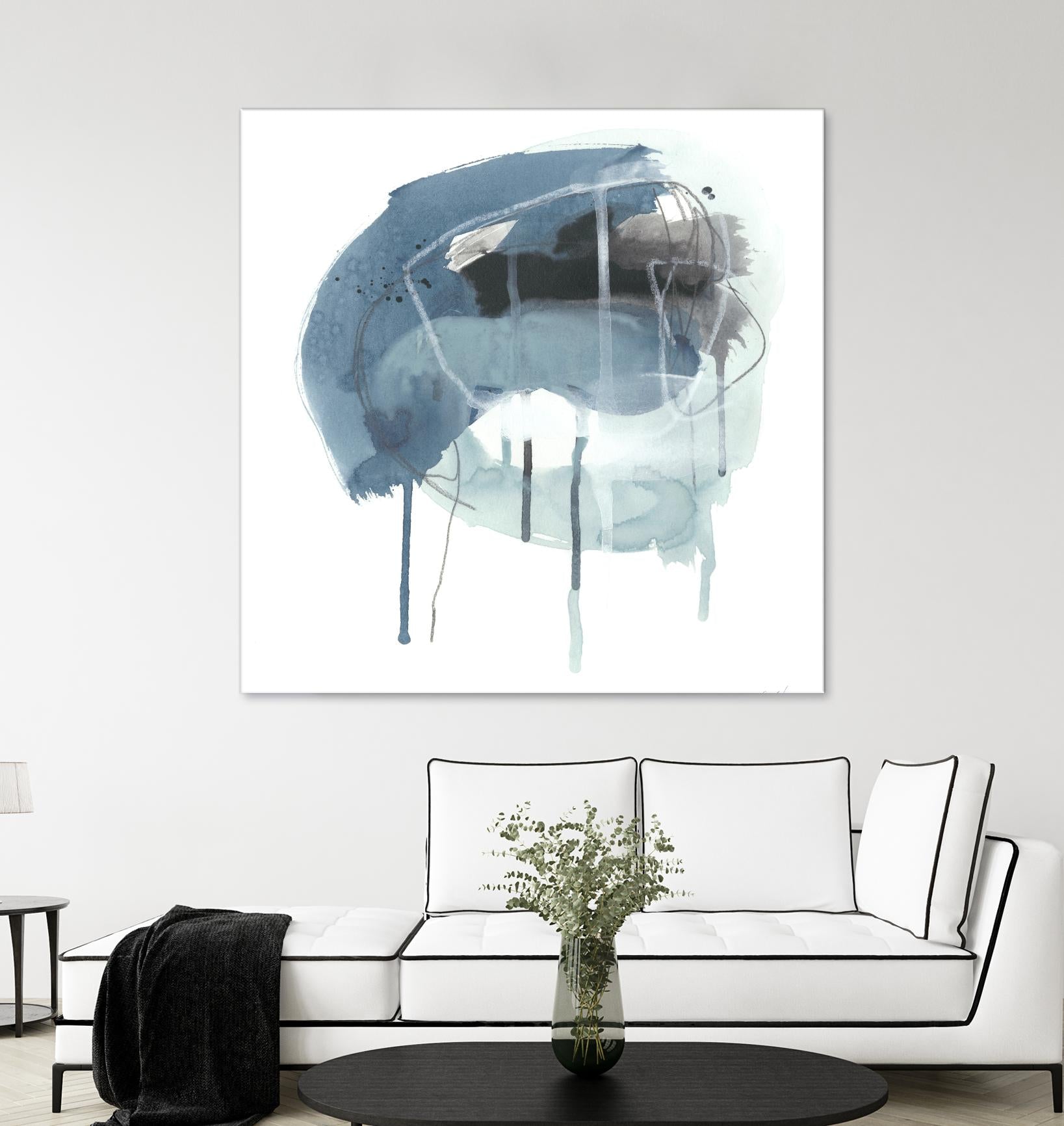 Incidental Indigo IV by June Erica Vess on GIANT ART - blue abstract